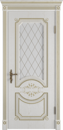 Дверь ВФД Milana Bianco Classic PG Art Cloud